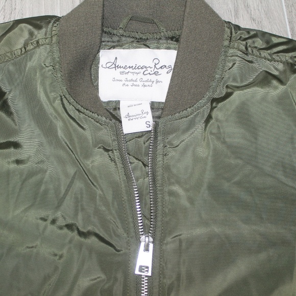 American Rag Bomber Jacket Olive - Picture 6 of 8